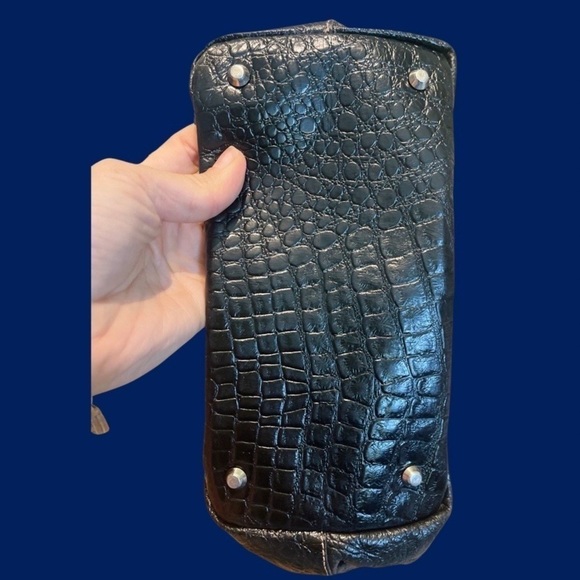 Prune Leather handbag satchel mini bag - Picture 10 of 15